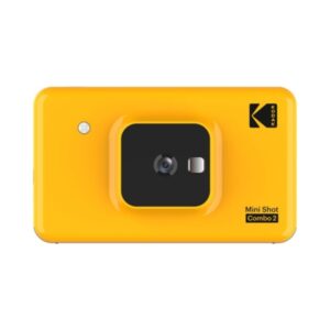 Kodak Mini Shot 2 Camara Digital Instantanea Bluetooth 10mp - Pantalla LCD 1.7" - Flash Integrado - Espejo para Selfies - Color Amarillo