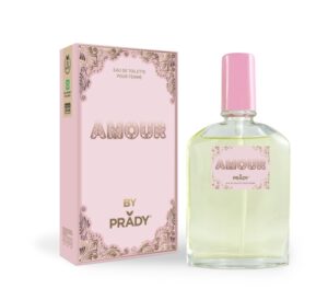 Prady Colonia de Mujer Amour - Frasco de 90 ml - Spray Pulverizador