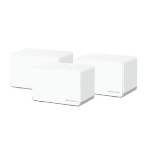 Mercusys H70X Sistema Wi-Fi 6 Mesh AX1800 Doble Banda - 3 Unidades Halo - Cobertura hasta 550 m² - Color Blanco