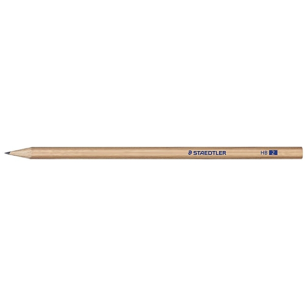 Staedtler Noris Natural 130 Lapiz de Grafito Hexagonal HB - Madera Certificada FSC - Cuerpo de Color Madera Natural