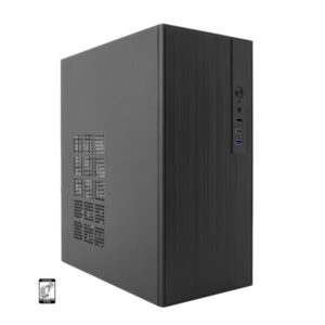 Coolbox M460 Caja MicroATX - Tamaño Disco Soportado 3.5", 2.5" - USB-C 3.2 Gen1 y Audio - Fuente de Alimentación 500W - Color Negro
