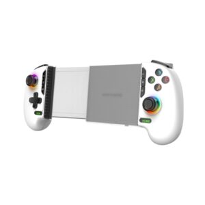 Mars Gaming MGPXPRO Gamepad Multiplataforma - Bluetooth - Autonomia hasta 10h - Vibracion Dual - Bateria 1000mAh - Cable USB-C de 1m - Smartphones hasta 7" - 210x110x53mm - Color Blanco