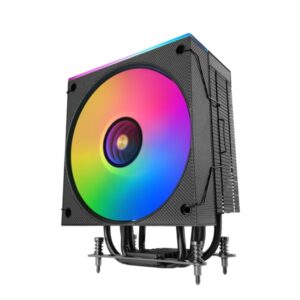 Mars Gaming MCPU-LCD Disipador CPU - Potencia TDP hasta 300W - 6 Tubos HCT - Ventilador PWM FDB de 120mm - Pantalla LCD - Cable Reductor de Ruido - Iluminacion ARGB - 122x72x156mm - Color Negro