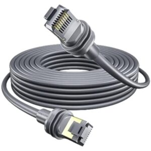 Vention Cable de Red Starlink Cat.7 - Longitud 50m - Contactos Chapados en Oro - Velocidad hasta 10Gbps - 26AWG - Cubierta de PVC - Color Gris