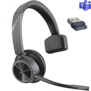 HP Poly Voyager 4310 Auricular Monoaural con Microfono - Bluetooth 5.2 - Dongle USB-A - Color Negro