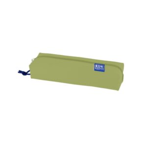 Oxford Kangoo Live and Go Estuche Rectangular Mediano - Goma Elastica para Cuadernos - Color Verde