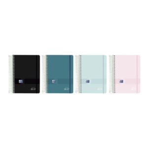 Oxford Live and Go Agenda Escolar con Espiral - Castellano - Tapa de Plastico - Formato Octavo - Dia Pagina - Colores Surtidos