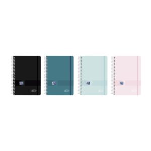 Oxford Live and Go Agenda Escolar con Espiral - Castellano - Tapa de Plastico - Formato Octavo - Semana Vista - Colores Surtidos