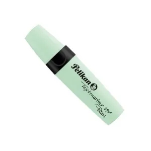 Pelikan Textmarker 490 Marcador Fluorescente - Ergonomico - Base de Agua - Punta Biselada con 3 Anchos de Trazo - Color Verde Pastel