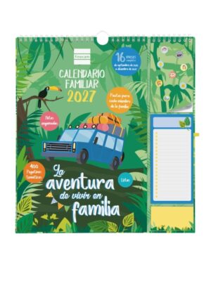 Finocam Sep Calendario de Pared - 16 Meses - Mes Vista - Formato Plus - 215x325mm - Espiral Doble Metalica - Papel de 140g/m2 - Espacio para Notas - Anilla Portaboligrafo - Multicolor