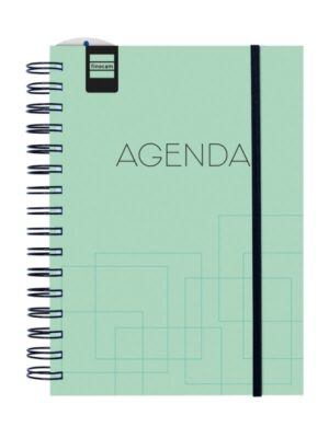 Finocam Institut Agenda Escolar 26/27 - Semana Vista Vertical - Formato 4º - 155x215mm - Tapas de Polipropileno - Papel de 90g/m2 - Espiral Metalica - Color Turquesa