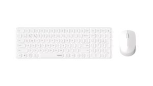 Rapoo 9310M Pack Teclado Ultrafino + Raton Inalambricos - Bluetooth y 2.4GHz - Raton 2400 DPI - Autonomia hasta 12 Meses - Color Blanco
