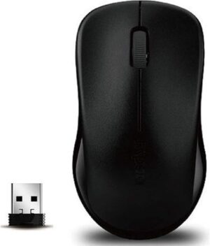 Rapoo 1620 Raton Inalambrico - 2.4GHz - 1000 DPI - Autonomia 9 Meses - Color Negro