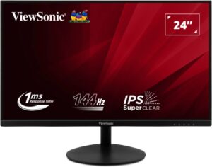 Viewsonic VA24E2-H Monitor 23.8"  LED IPS FullHD 144Hz - Respuesta 1ms - VGA, HDMI - Color Negro