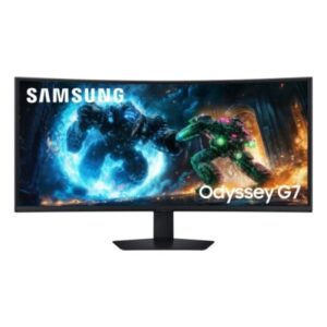 Samsung Odyssey G7 G75F Monitor 40" VA Curvo WUHD 180Hz FreeSync Premium Pro HDR10+ - Respuesta 1ms - Ajustable en Altura, Giratorio e Inclinable - 21:9 - HDMI, DisplayPort, USB - VESA 100x100mm