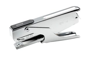 Novus B 38 Grapadora de Tenaza - Hasta 40 Hojas - Para Grapas 24/6-24/8 y 26/6-26/8 - Grapado Temporal y Permanente - Color Cromado
