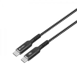 CoolBox Cable USB-C a USB-C 3.2 - 60W - Longitud 1,2m - Color Negro