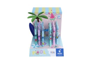 Pilot Pool Party Expositor de 12 Boligrafos Frixion Ball + 12 Boligrafos Frixion Ball Clicker - Borrables - Recargables - Colores Surtidos