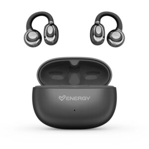 Energy Sistem ChicPods Auriculares True Wireless - Bluetooth 5.4 - 23h Autonomia - Tecnologia Open Sound - Microfono con Reduccion de Ruido - Asistente de Voz Integrado - Diseño Curved-Fit - Color Negro
