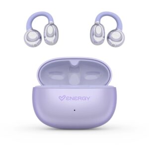 Energy Sistem ChicPods Auriculares True Wireless - Bluetooth 5.4 - 23h Autonomia - Tecnologia Open Sound - Microfono con Reduccion de Ruido - Asistente de Voz Integrado - Diseño Curved-Fit - Color Violeta