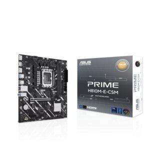 Asus Prime  H810M-E-CSM Placa Base Intel 1851 2x DDR5, 2x M2, 4x Sata III, PCIe, 4.0, USB 2.0, 3.2, RJ-45, HDMI, DisplayPort, MicroATX
