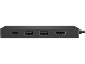 HP Travel Hub G3 Hub Multipuerto USB-C 5 en 1 – HDMI 4K 60Hz – 2x USB A 10Gbps – 2x USB C Datos + Power Delivery hasta 65W  – Diseño Compacto para Viaje