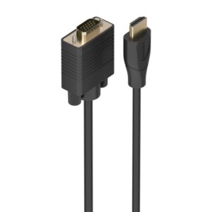Aisens Cable Conversor HDMI a SVGA - Longitud 1m - HDMI Macho - HDB15 Macho - Soporta Resoluciones hasta 1080P - Plug and Play - Color Negro
