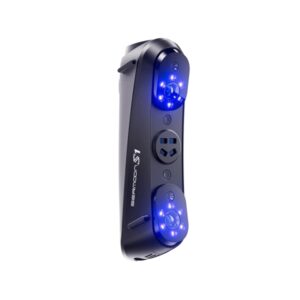 Creality Sermoon S1 Escaner 3D - 1 Laser Principal + 7 Laseres Azules Paralelos + 34 Laseres Azules Cruzados + Laser NIR Para Captura de Detalles Superior - Velocidad hasta 90fps - Precision de hasta 0,02mm - Objetos entre 0.2mm y 4000mm - Vision Estereo