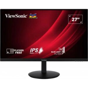 ViewSonic VG2709-2K-MHD-2 Monitor LED 27" IPS QHD HDR - Respuesta 4ms - Altavoces 5W - Ajustable en Altura, Giratorio e Inclinable - HDMI, Audio - VESA 100x100mm