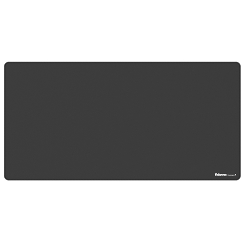 Fellowes Breyta Alfombrilla de Escritorio - Antideslizante - Proteccion Antimicrobiana - Antirreflectante - Fabricado con Material Reciclado - 40x80x0.25cm - Color Negro