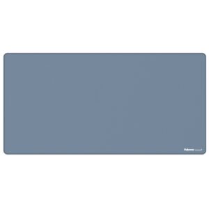 Fellowes Breyta Alfombrilla de Escritorio - Antideslizante - Proteccion Antimicrobiana - Antirreflectante - Fabricado con Material Reciclado - 40x80x0.25cm - Color Azul