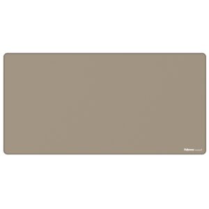 Fellowes Breyta Alfombrilla de Escritorio - Antideslizante - Proteccion Antimicrobiana - Antirreflectante - Fabricado con Material Reciclado - 40x80x0.25cm - Color Beige Arena