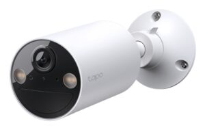 TP-Link Tapo TC82 Camara de Seguridad - Bateria 6400mAh - IP65 - WiFi - Vision Nocturna - Resolucion de 3Mpx - Color Blanco y Negro