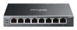 TP-Link Omada ES208GP Switch 8 Puertos RJ45 PoE+ 1Gbps - Gestionado - Conmutacion hasta 16Gbps - Soporta QOS - Carcasa Metalica - Color Negro