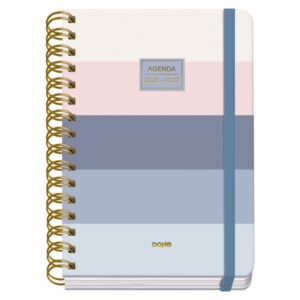 Dohe Premium Donna Agenda Escolar 26/27 - Formato A5 - Dia Pagina - Papel Offset Ahuesado 80g - Cubierta de Carton Plastificado - Espiral Metalica Doble - Goma - 15x21x4cm - Multicolor