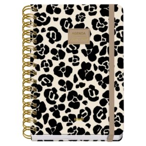Dohe Premium Wild Agenda Escolar 26/27 - Formato A5 - Dia Pagina - Papel Offset Ahuesado 80g - Cubierta de Carton Plastificado - Espiral Metalica Doble - Goma - 15x21x4cm - Multicolor