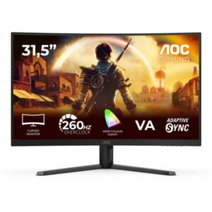 AOC G4 C32G42ZE Monitor 31.5" Curvo 1500R LED VA FullHD 240Hz - Respuesta 1ms - HDMI, DisplayPort, Audio - Montaje VESA 100x100
