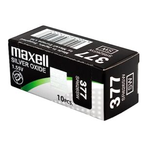Maxell 377 Pack de 10 Pilas Oxido de Plata 1.55V - SR0626SW