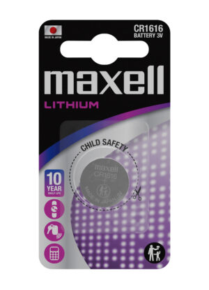 Maxell Pack de 1 Pila Litio de Boton CR1616 3V
