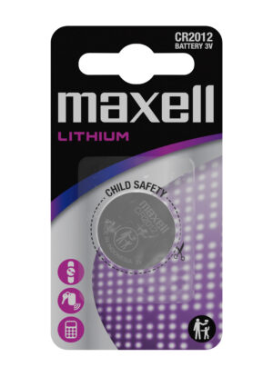 Maxell Pack de 1 Pila Litio de Boton CR2012 3V