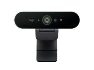 Logitech Brio 4K Webcam - Zom Digital 5X - Enfoque Automatico - Doble Microfono integrado - Negro