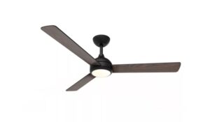 Philips Velyx Ceiling Ventilador de Techo con Luz LED Hasta 6500K - Aspas Fijas - 32W Ventilador + 24W Luz - Mando a Distancia - Color Negro/Madera