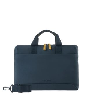 Tucano Smilza Maletin Portatil 15,6" - Tamaño Slim - Sistema Anti-Choques - Mango Doble - Color Azul