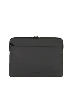 Tucano Gommo Sleeve Funda Portatil 15,6" - Material Engomado Impermeable - Bolsillo para Accesorios - Color Negro