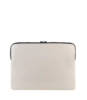 Tucano Gommo Sleeve Funda Portatil 15,6" - Material Engomado Impermeable - Bolsillo para Accesorios - Color Gris