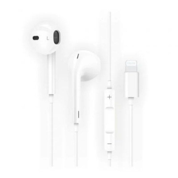 TechOneTech ear Tech Hip Auriculares Intraurales Sider Lightning - Microfono Integrado - Asistente Voz - Cable de 1.20m