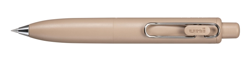 Uni-ball One P Boligrafo Retractil con Punta Fina 0.5mm - Agarre Suave y Comodo - Tinta Color Negro - Cuerpo de Color Marron Cafe