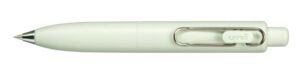 Uni-ball One P Boligrafo Retractil con Punta Fina 0.5mm - Agarre Suave y Comodo - Tinta Color Negro - Cuerpo de Color Verde Fresh