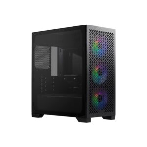 Cooler Master Elite 302 Caja MicroATX - 3 Ventiladores 120mm ARGB - Ventana lateral - Frontal Mesh - USB-C USB-A 3.5 Audio y Micro - Color Negro