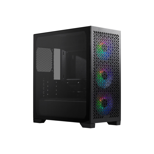 Cooler Master Elite 302 Caja MicroATX - 3 Ventiladores 120mm ARGB - Ventana lateral - Frontal Mesh - USB-C USB-A 3.5 Audio y Micro - Color Negro